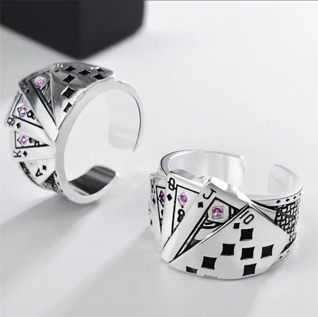 Anillo cartas de poker