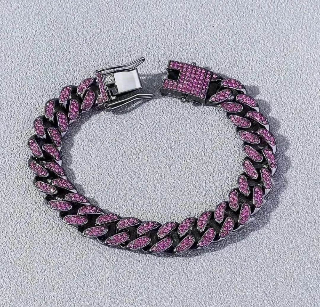 Pulsera Cubana morada