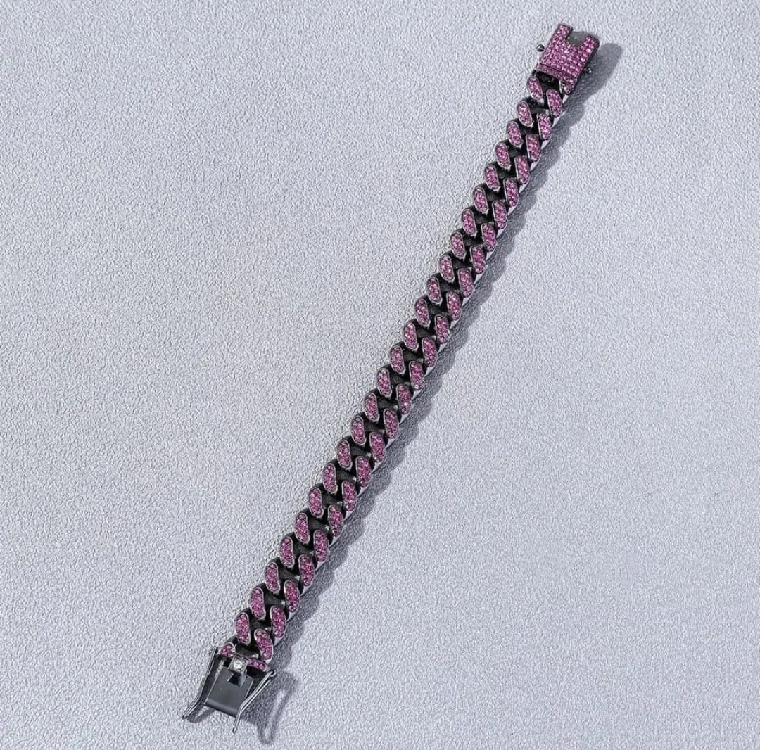 Pulsera Cubana morada