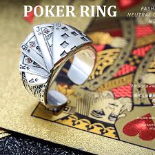 Anillo cartas de poker