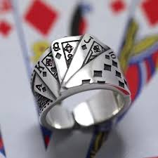 Anillo cartas de poker